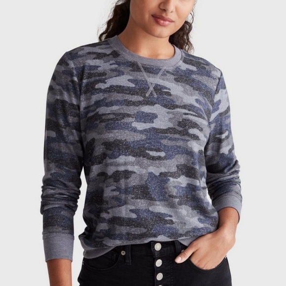 Lucky Brand - Hacci Cloud Jersey in Camo - Size S - Picture 2 of 11